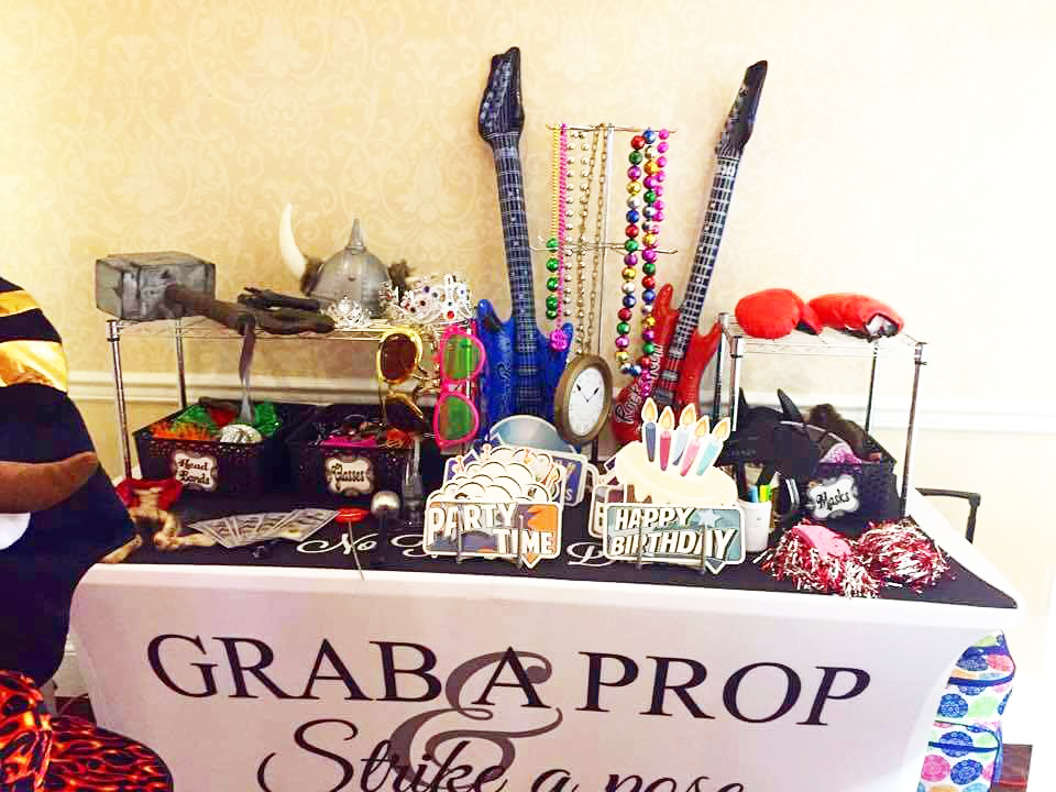 8th Row Props Table • Vegas Photo Booths 